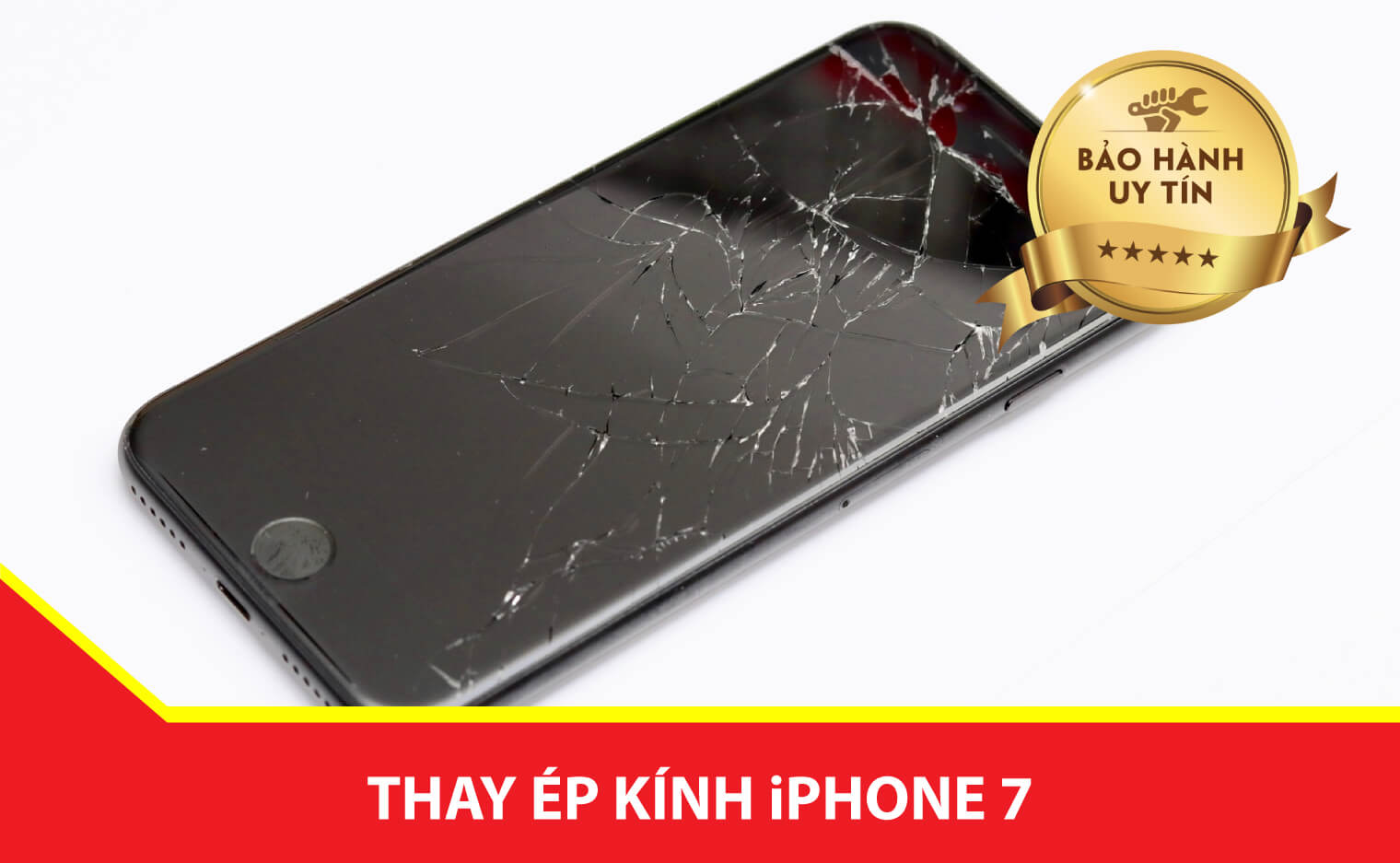 thay ep kinh iphone 7 chinh hang Ha Noi