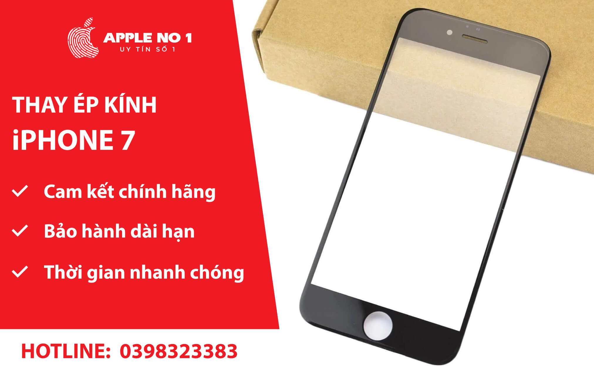 thay mat kinh iphone 7 uy tin, chuyen nghiep tai apple no.1
