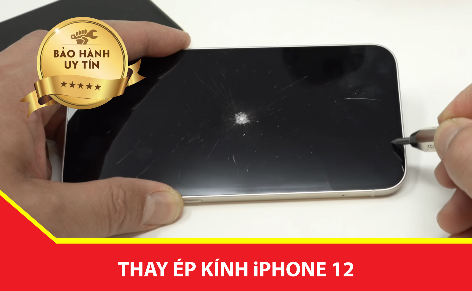 thay kinh iphone 12 chinh hang Ha Noi