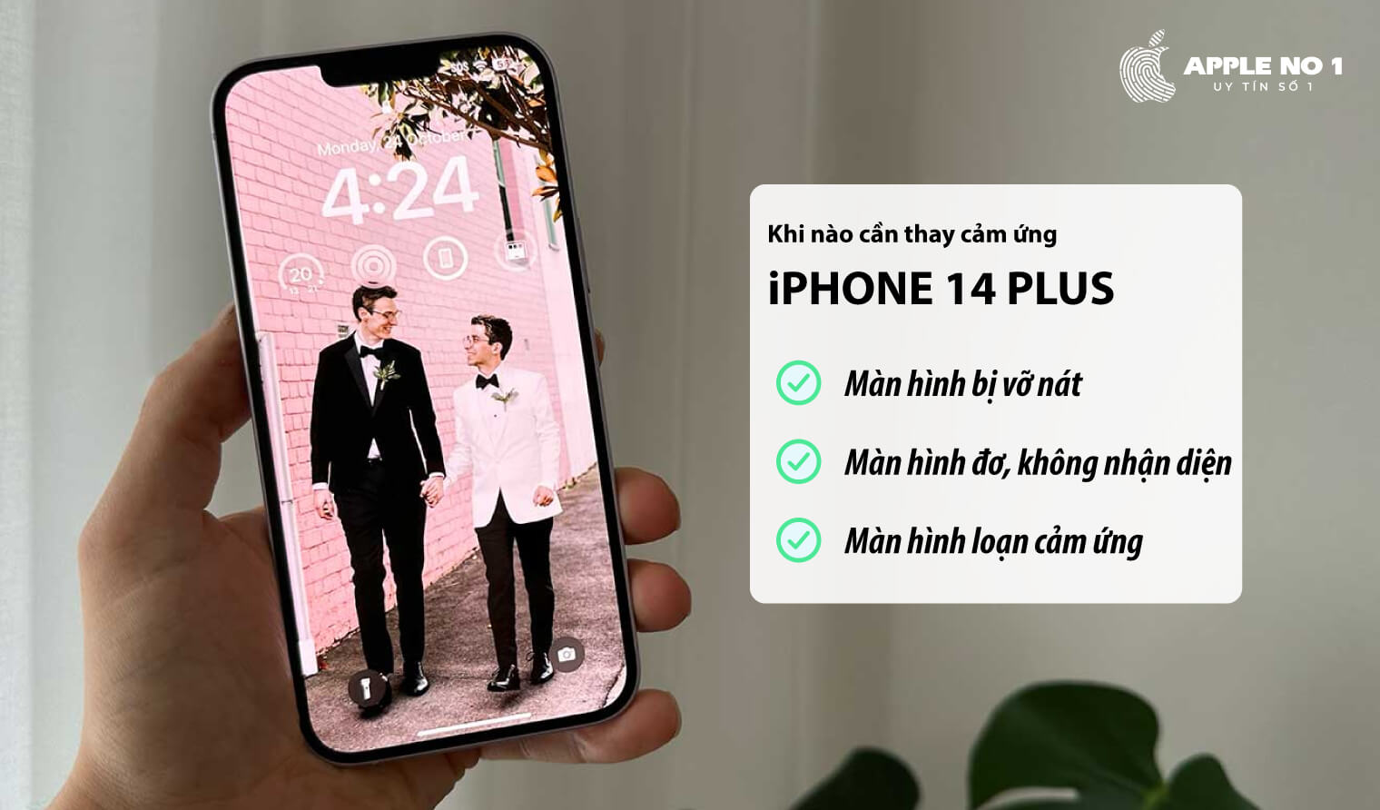 Khi nào cần thay cảm ứng iPhone 14 Plus?