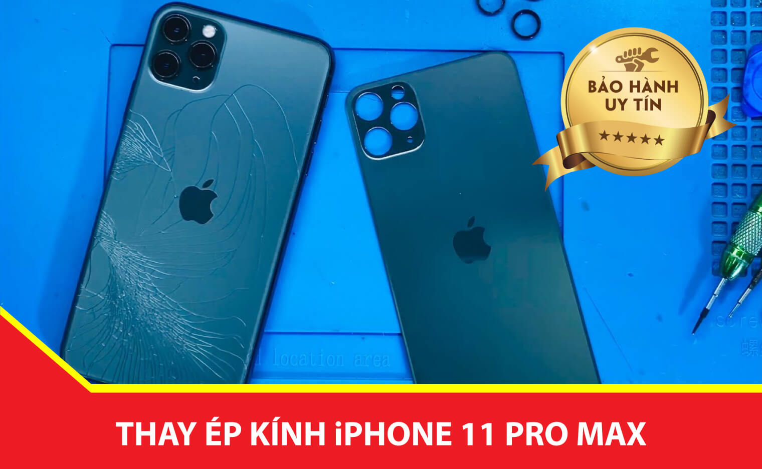 thay kinh lung iphone 11 pro max