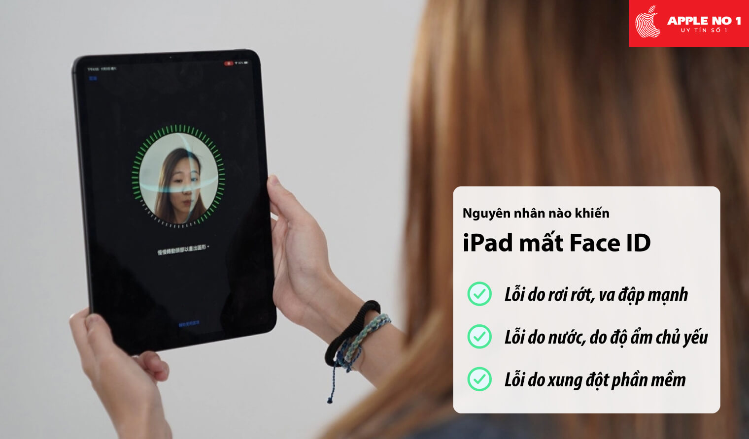 Nguyên nhân iPad mất Face iD