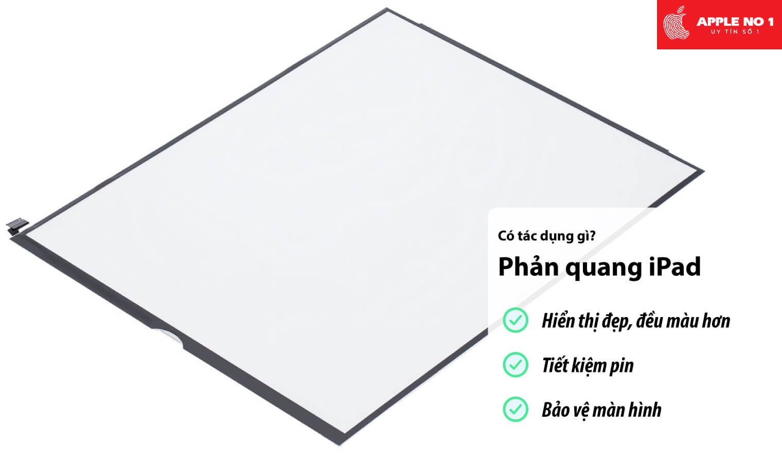 tác dụng phản quang ipad