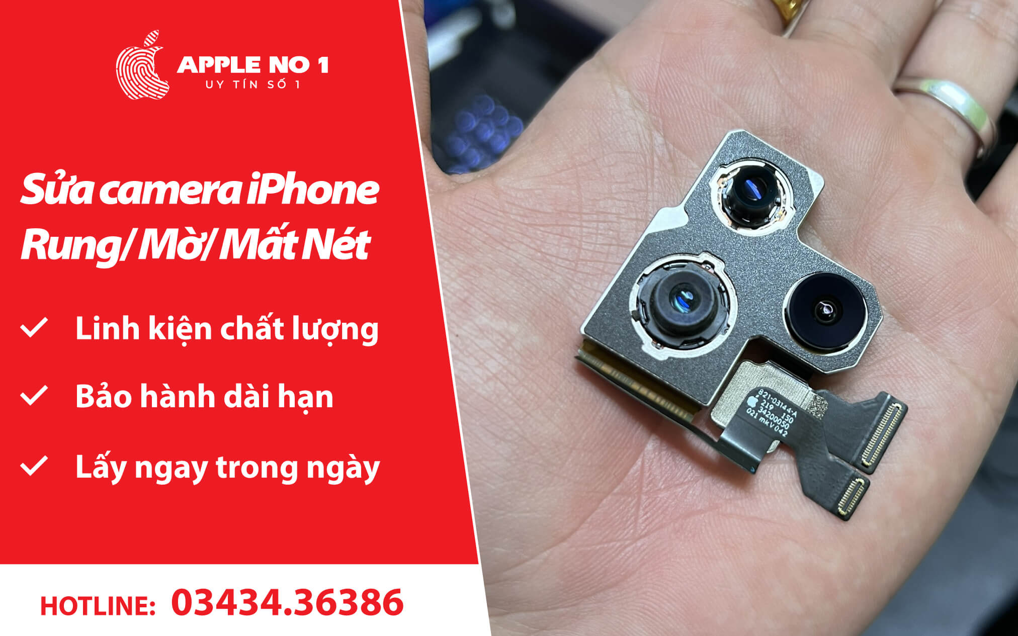 Dich vu sua camera sau iPhone bi rung tai apple no.1