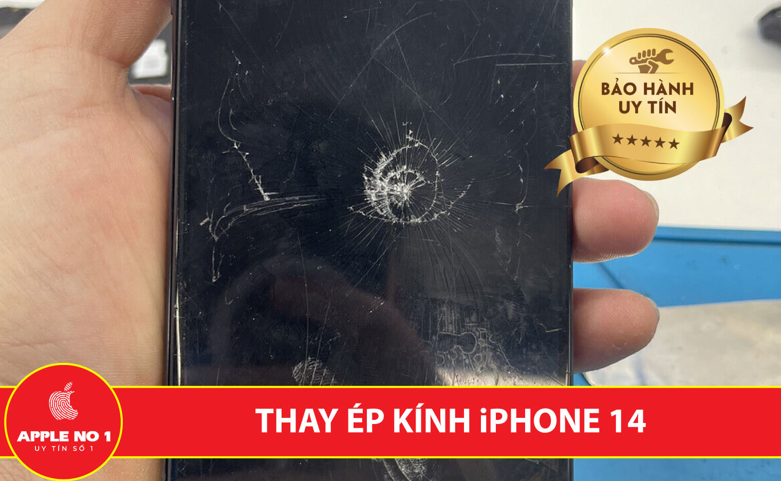 thay ep kinh iphone 14