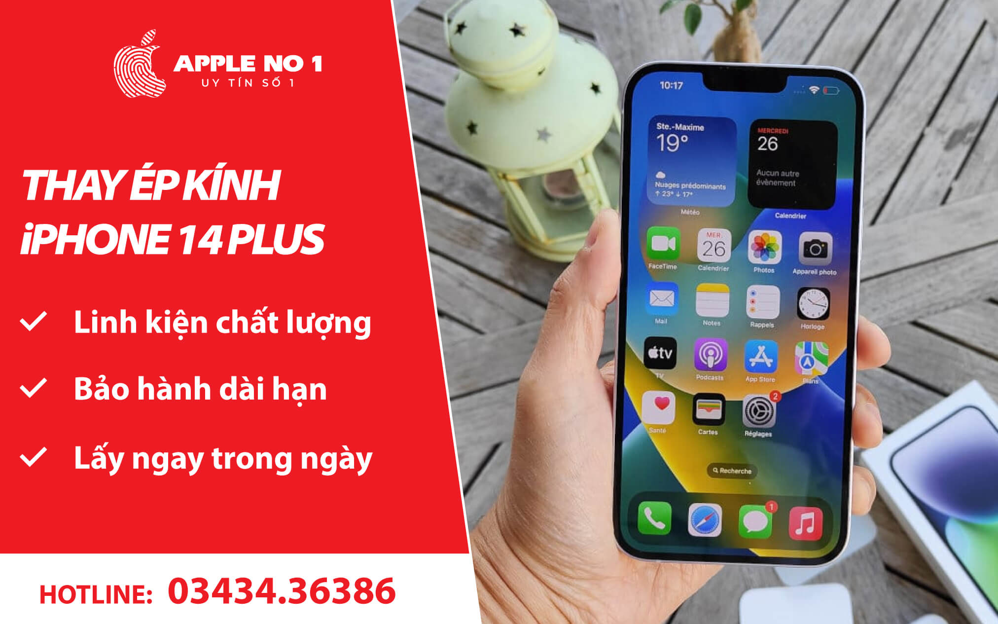 thay ep kinh iphone 14 plus tai apple no.1