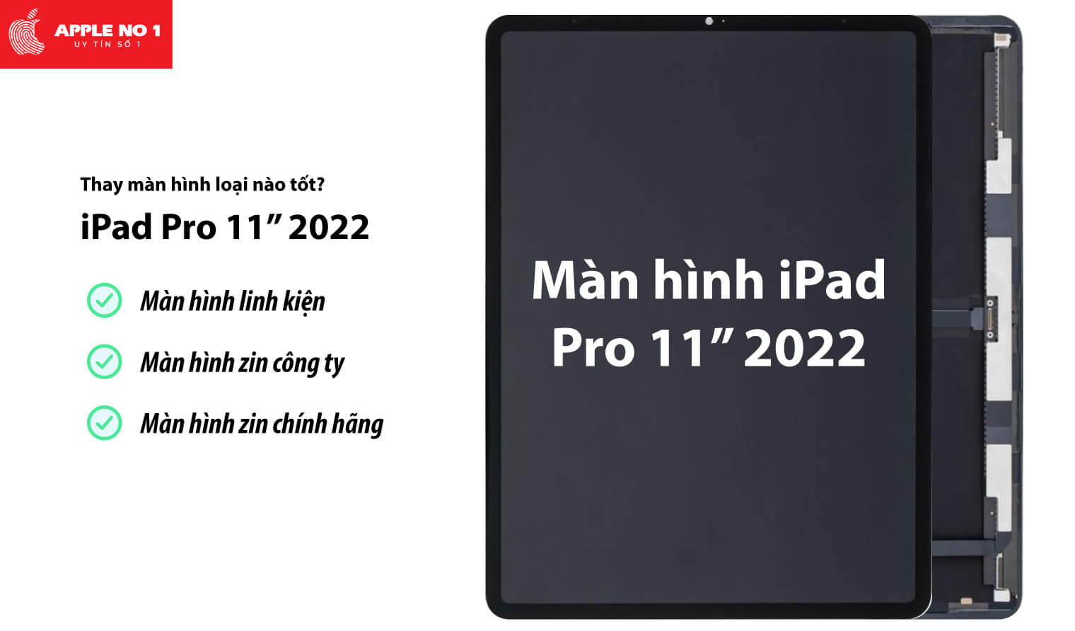 Thay màn hình iPad Pro 11 inch 2022 loại nào tốt?