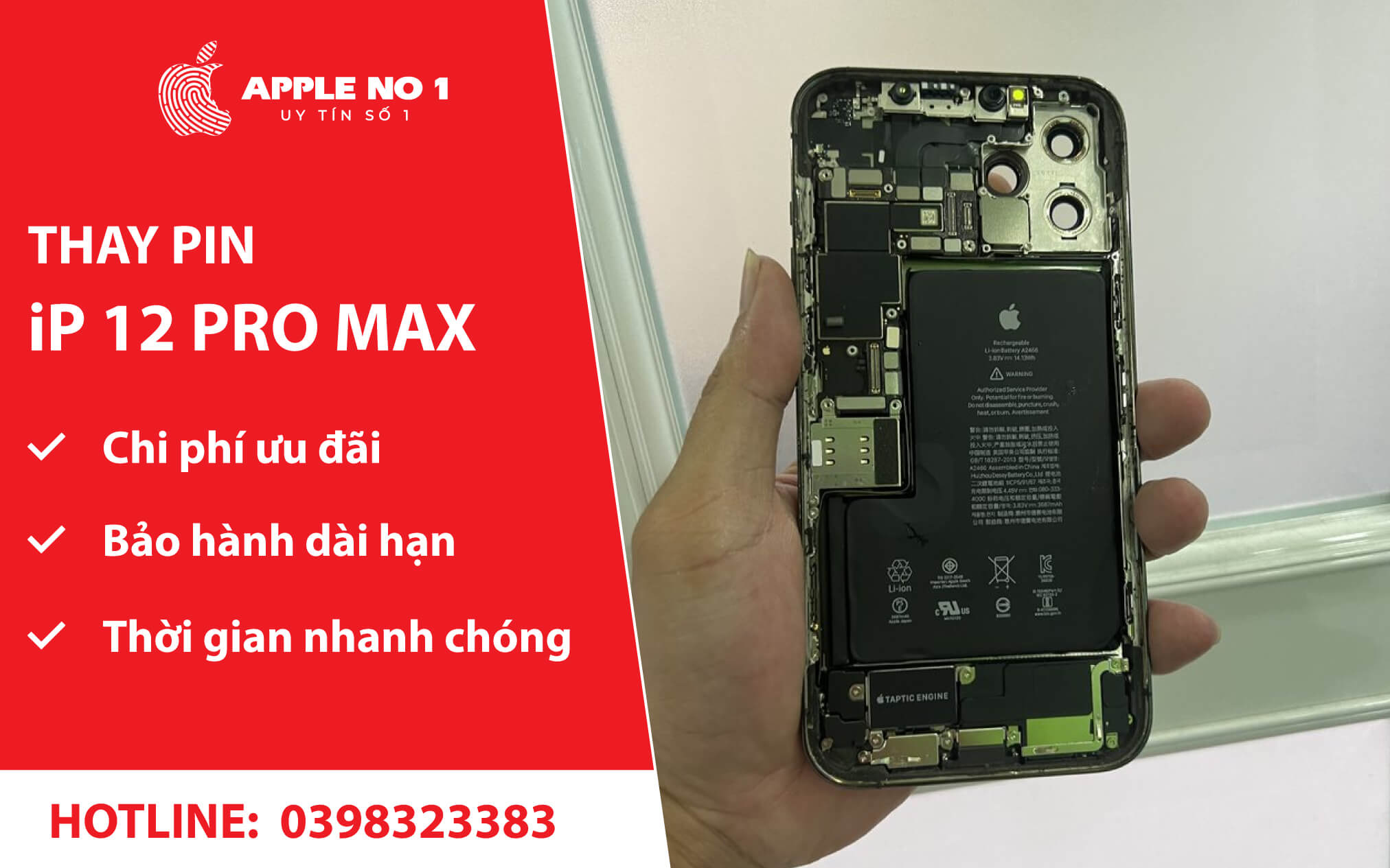 thay pin iPhone 12 Pro Max tai Apple No.1