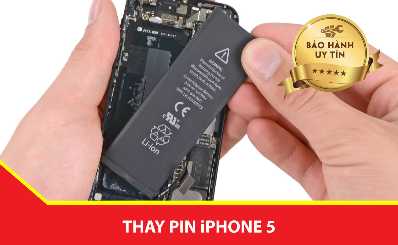 thay pin iphone 5 Ha Noi