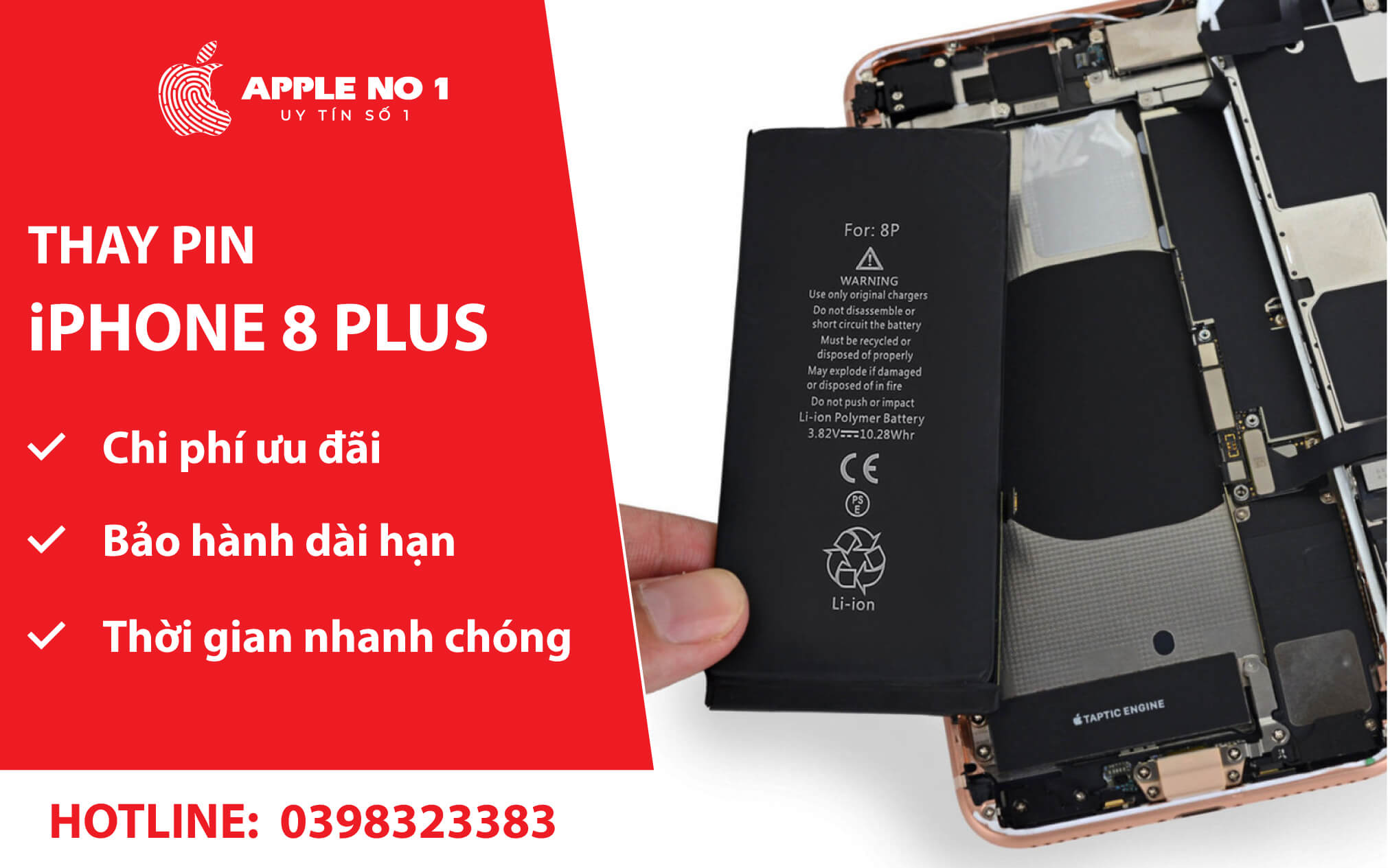 thay pin iphone 8 plus appleno1