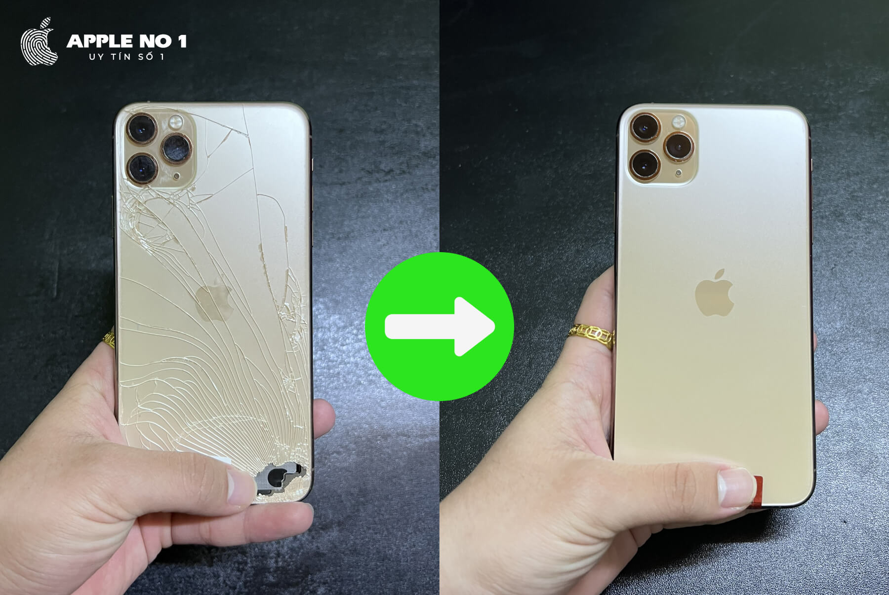 Dich vu thay kinh lung iPhone 11 Pro chuyen nghiep, uy tin tai Ha Noi