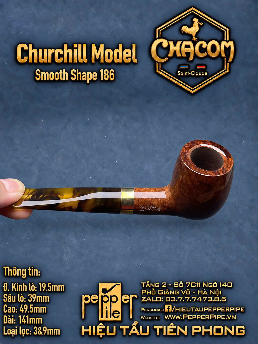Chacom Churchill Smooth Shape 186