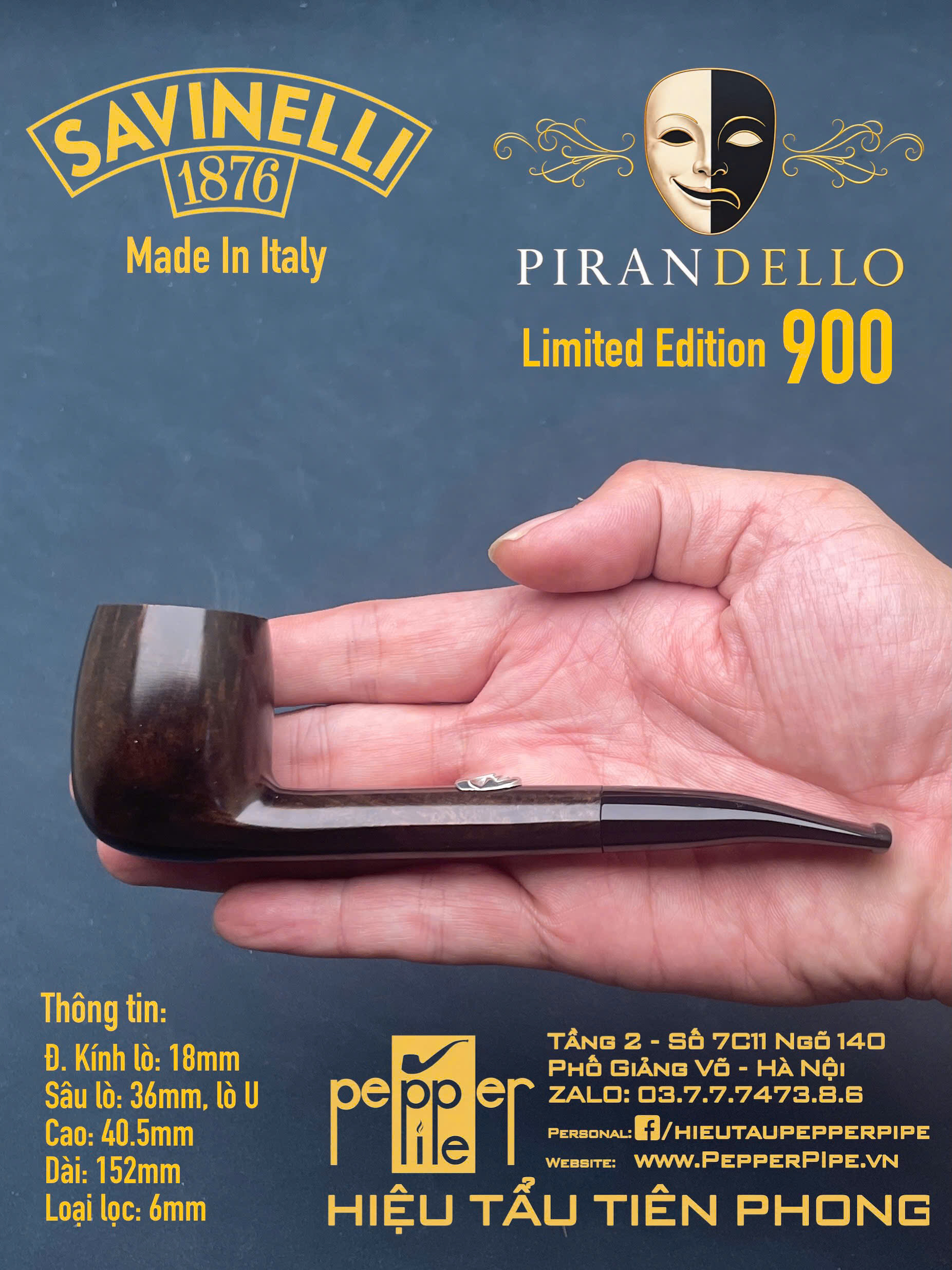 Savinelli Pirandello Limited Edition 900 pieces