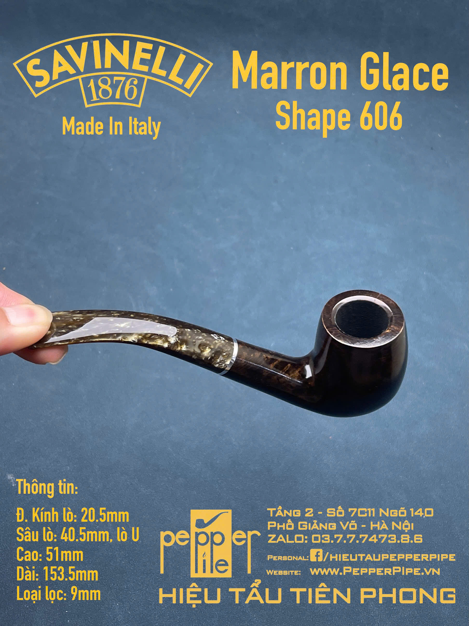Savinelli Marron Glace Shape 606