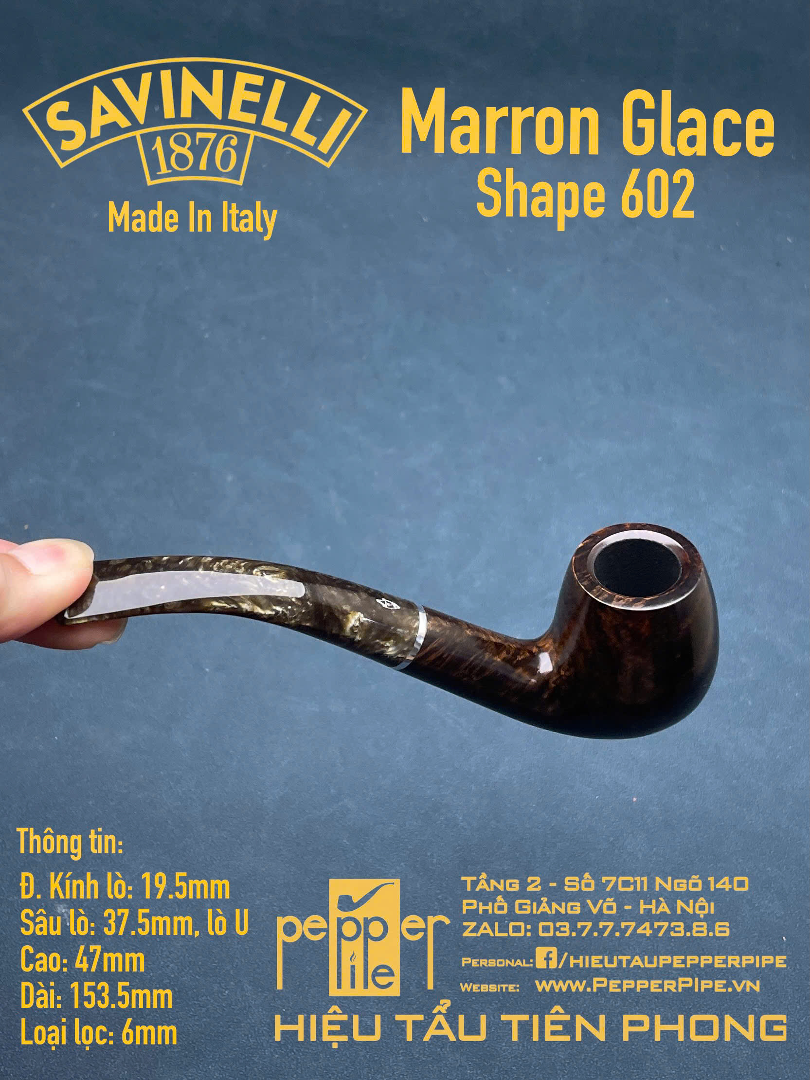 Savinelli Marron Glace Shape 602