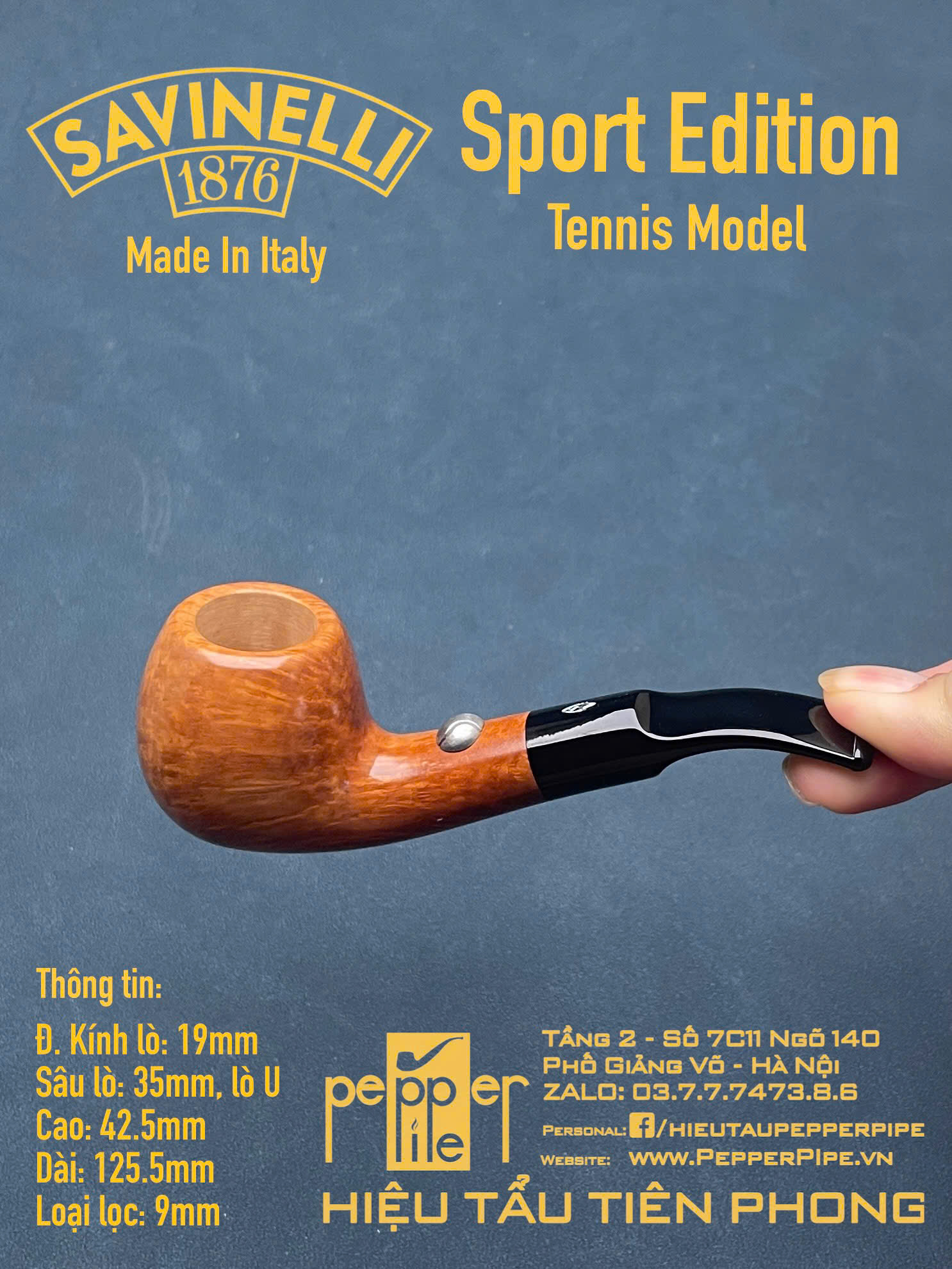 Savinelli Sport Edition Tennis Model