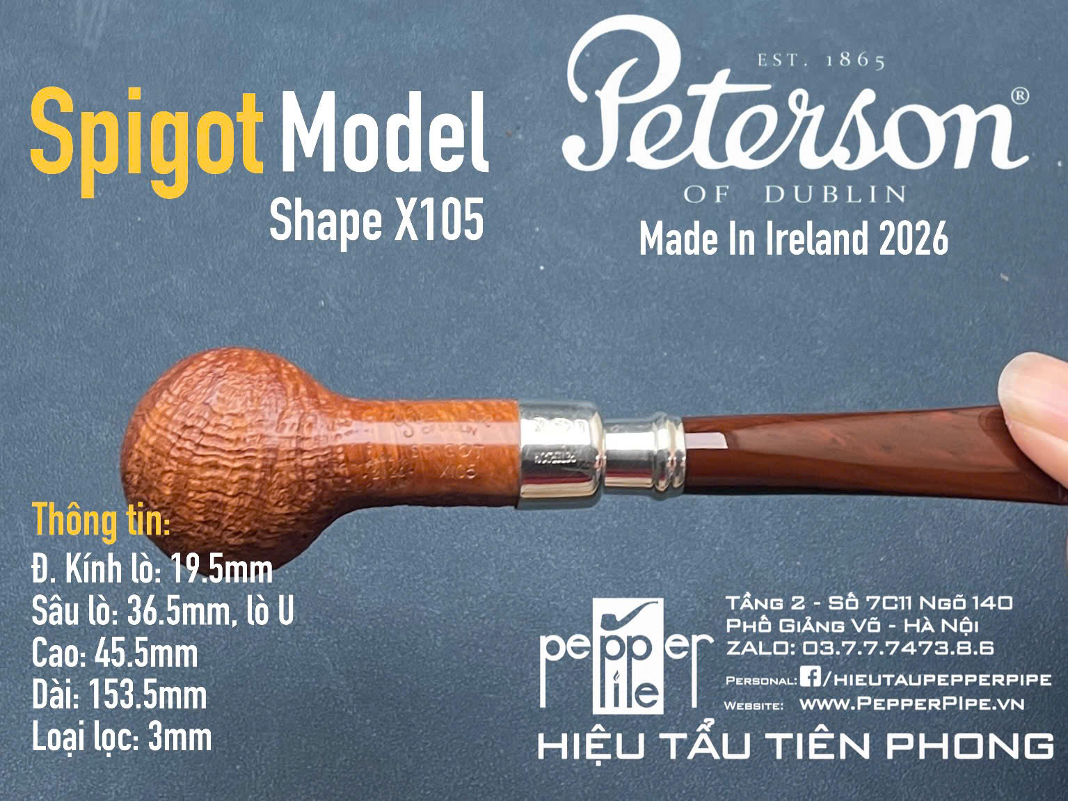 Peterson Spigot Shape X105