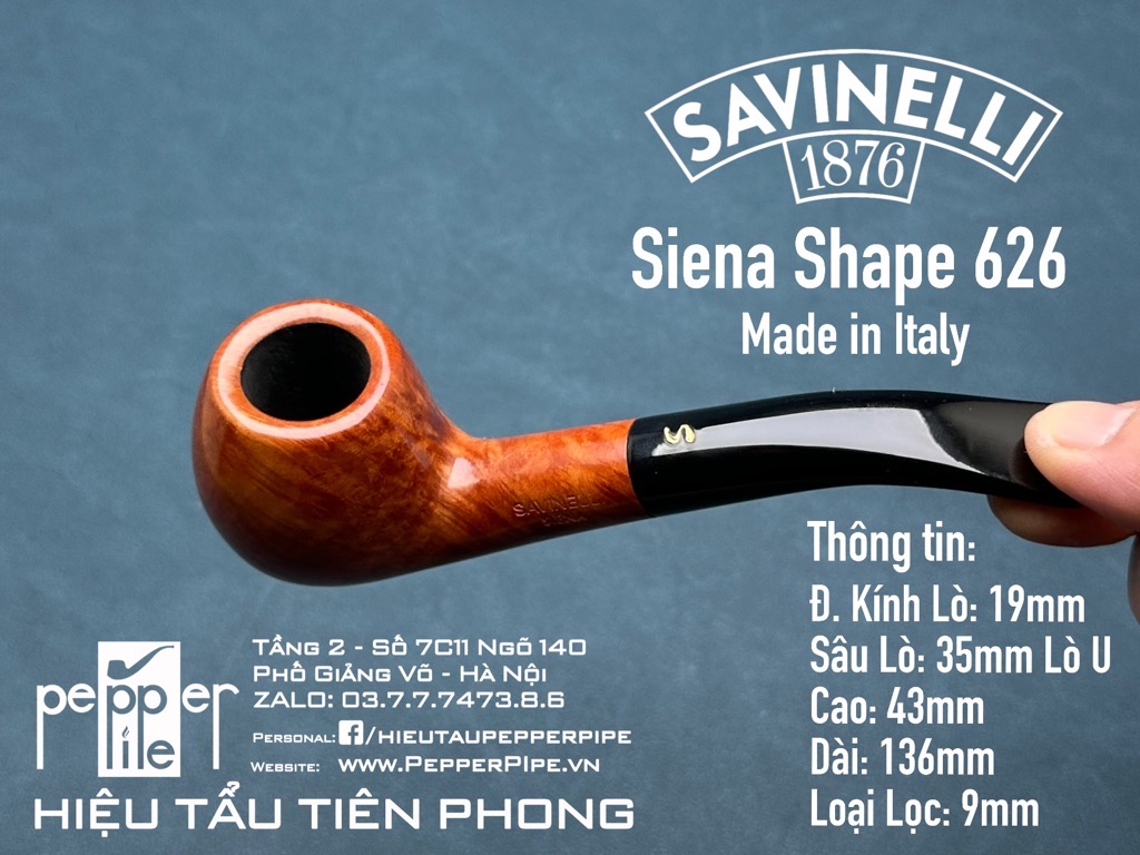 Savinell Siena Smooth - Shape 626 - Made in Italy