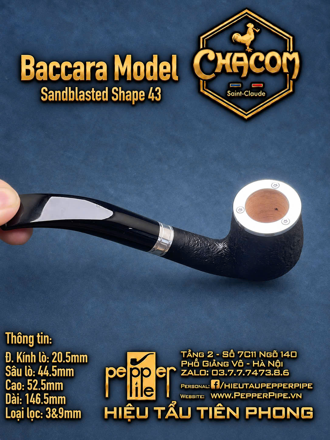 Chacom Baccara Sandblasted Shape 43
