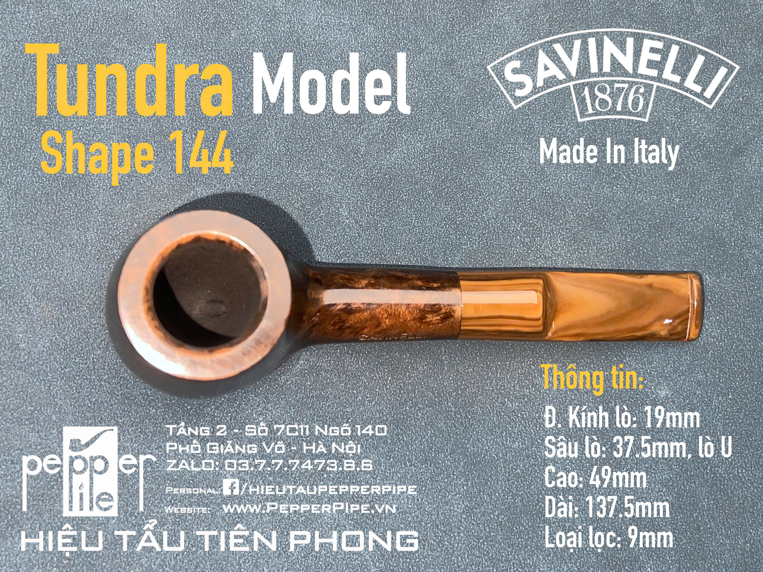 Savinelli Tundra Smooth Shape 144