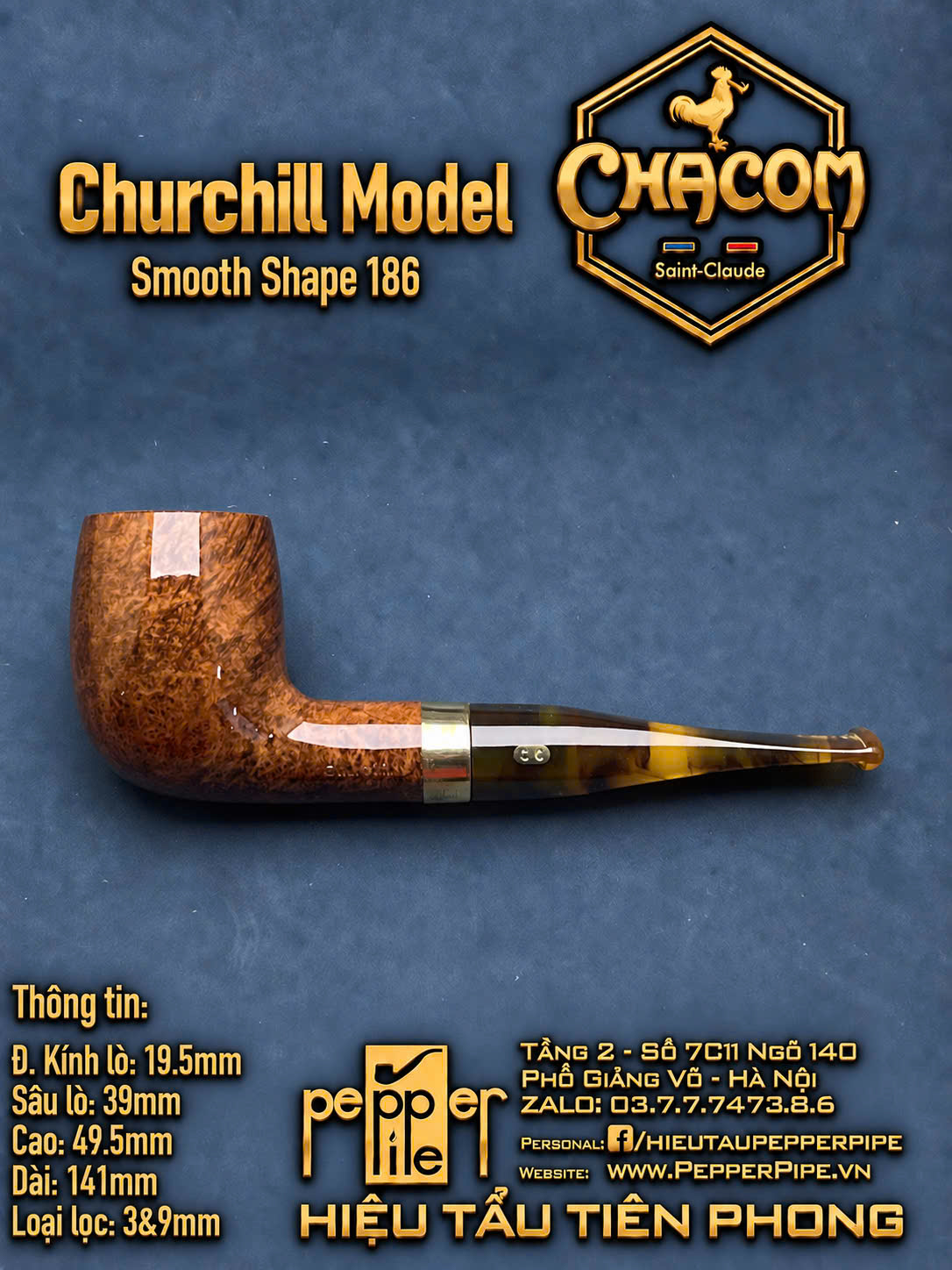 Chacom Churchill Smooth Shape 186