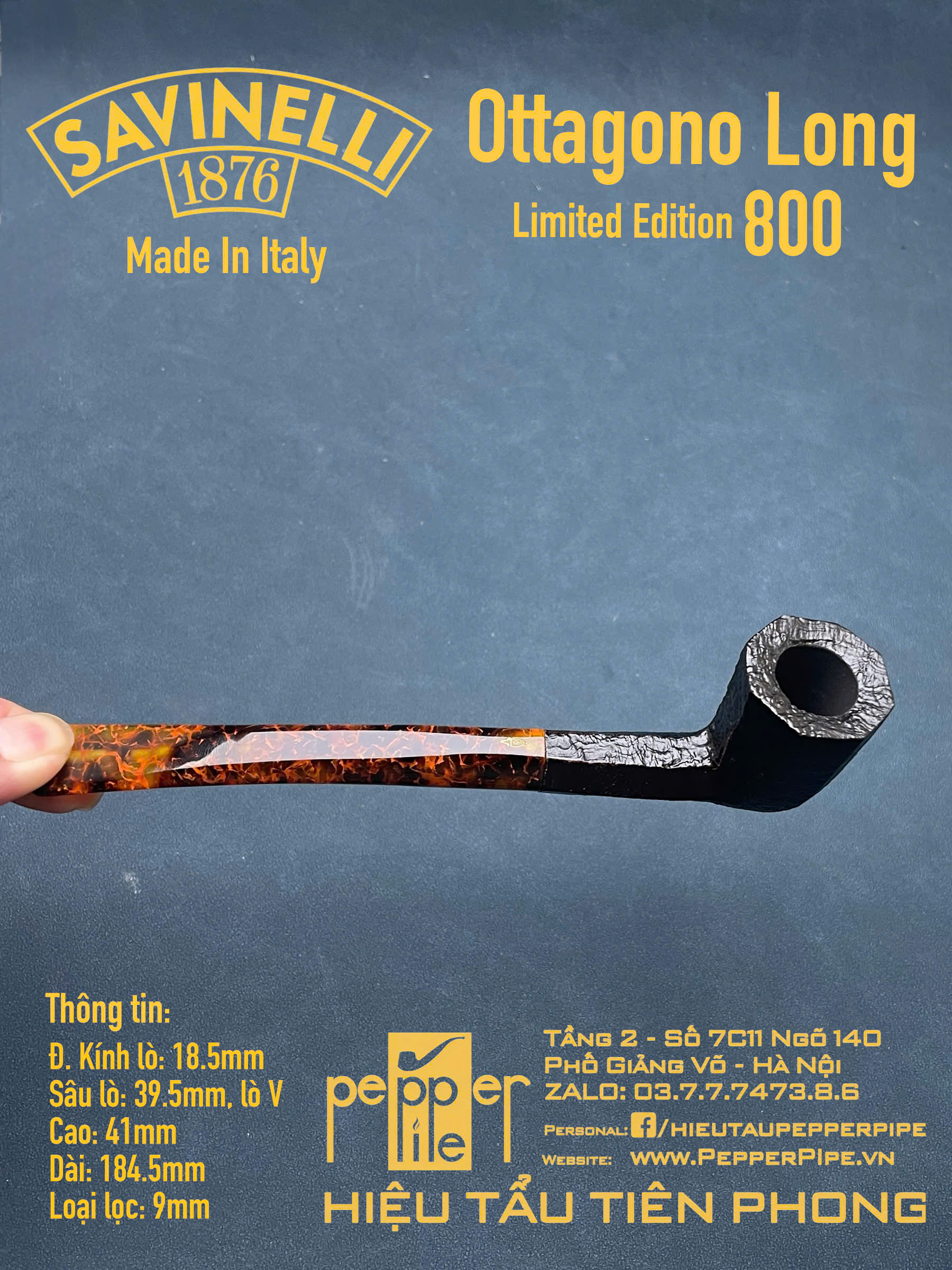 Savinelli Ottagono Limited Edition 800 pieces