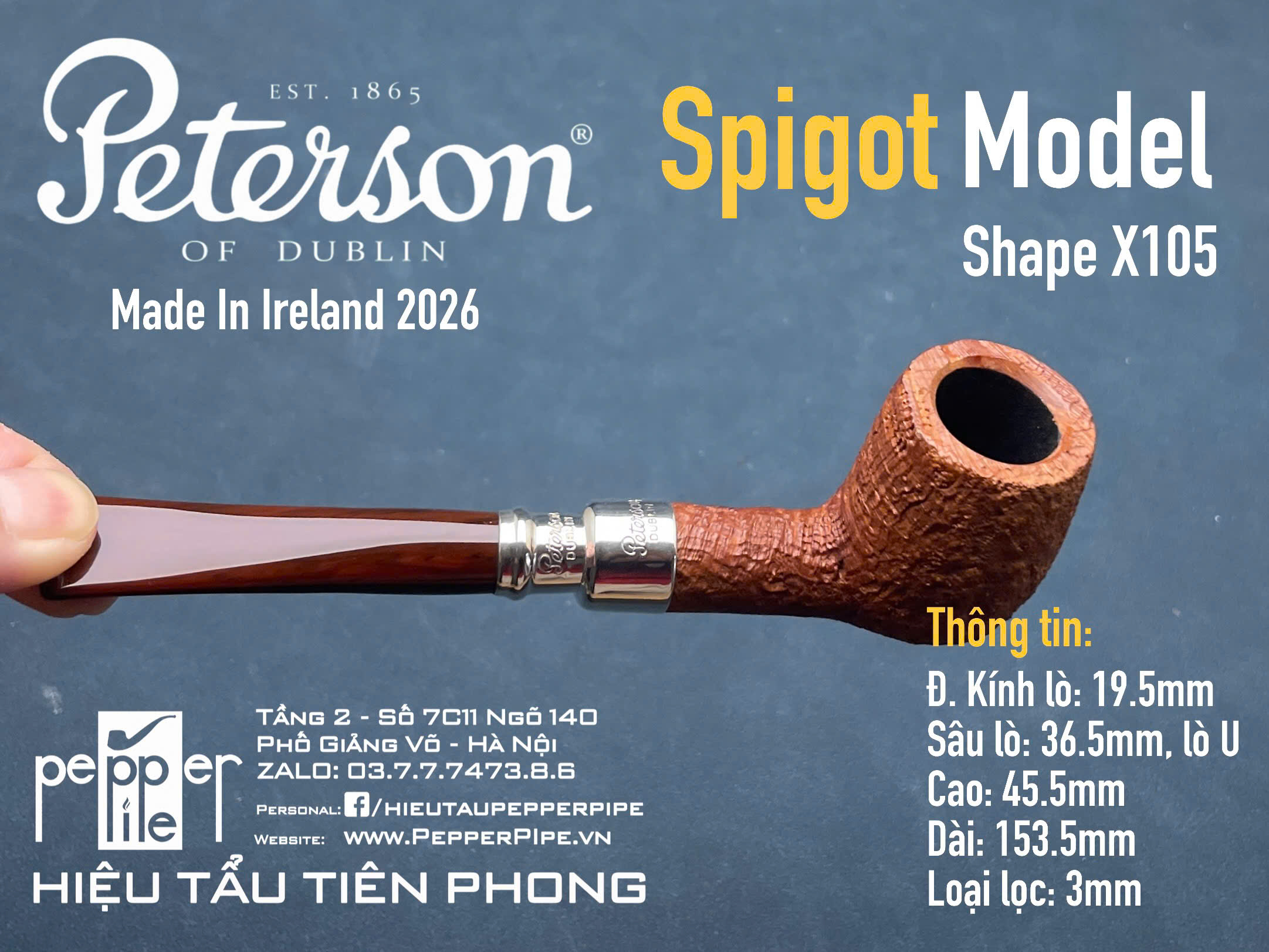 Peterson Spigot Shape X105
