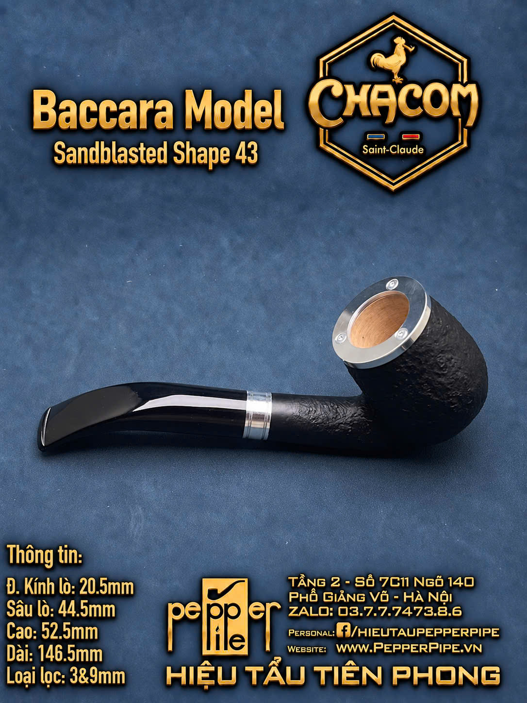 Chacom Baccara Sandblasted Shape 43