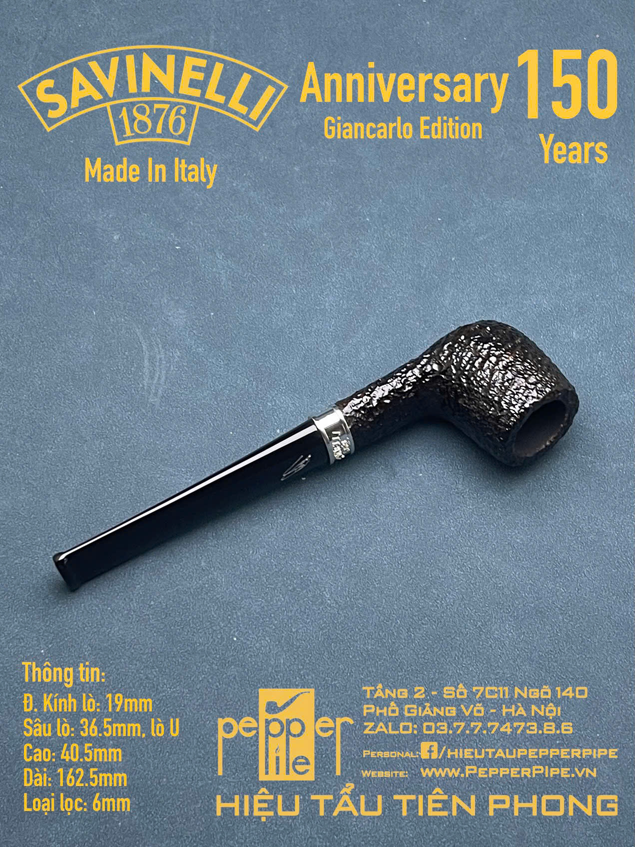 Savinelli Anniversary 150 Years Giancarlo Edition