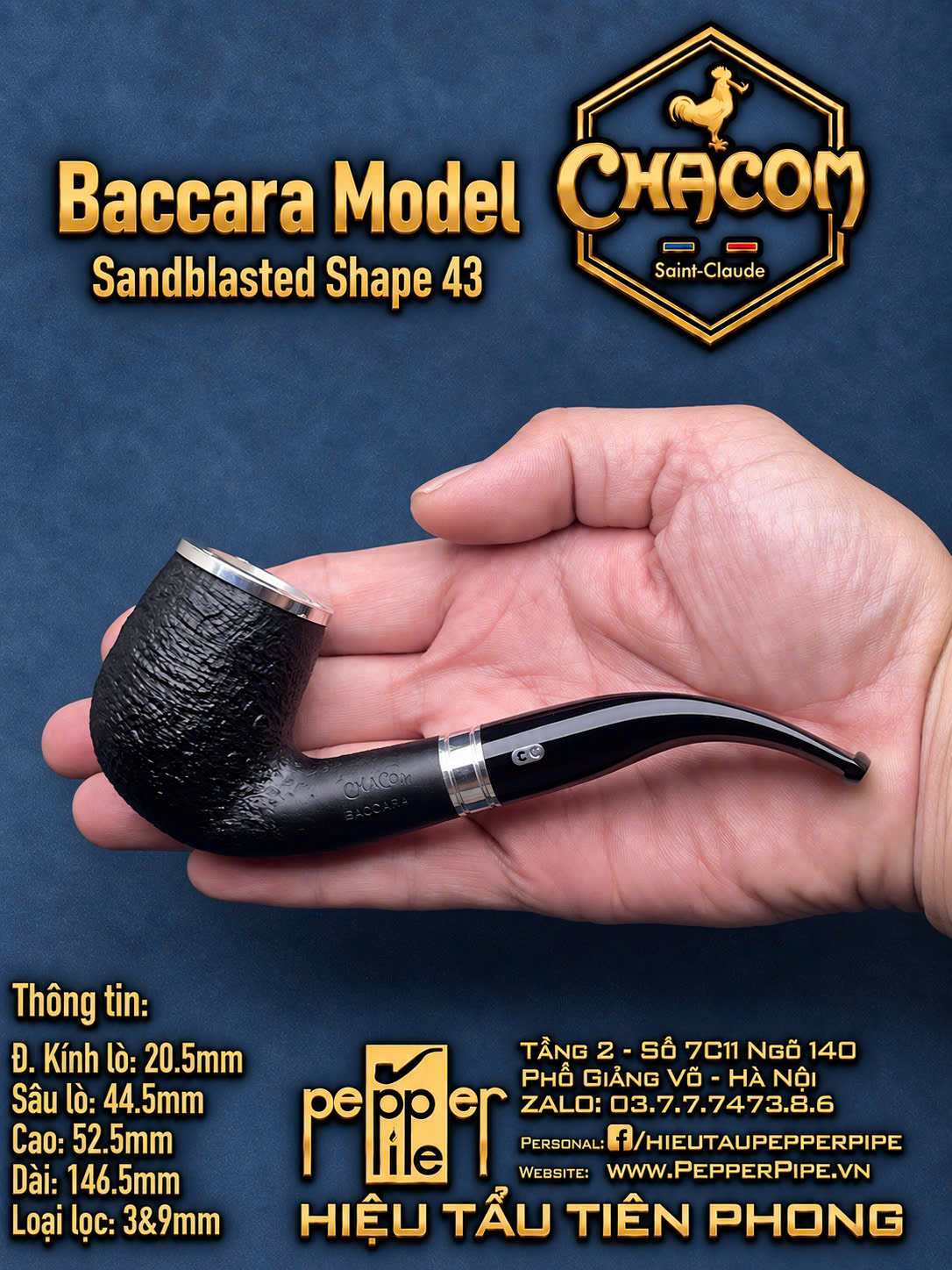 Chacom Baccara Sandblasted Shape 43