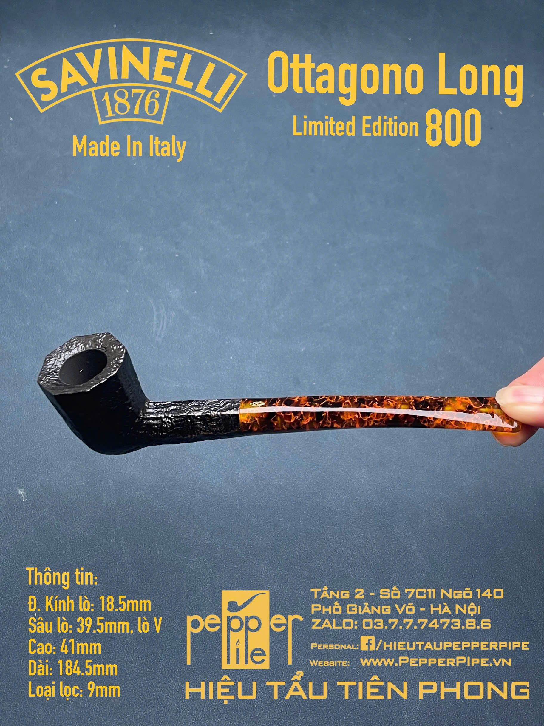 Savinelli Ottagono Limited Edition 800 pieces