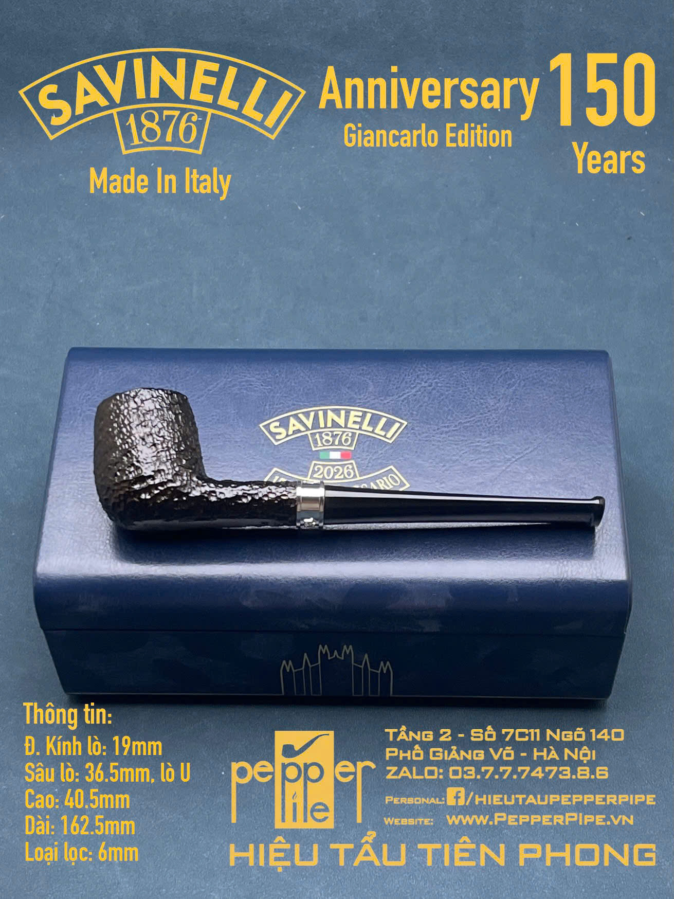 Savinelli Anniversary 150 Years Giancarlo Edition