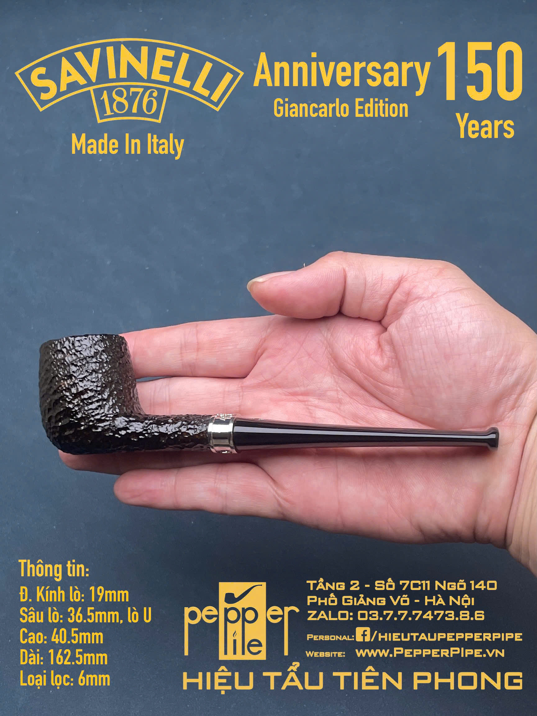 Savinelli Anniversary 150 Years Giancarlo Edition