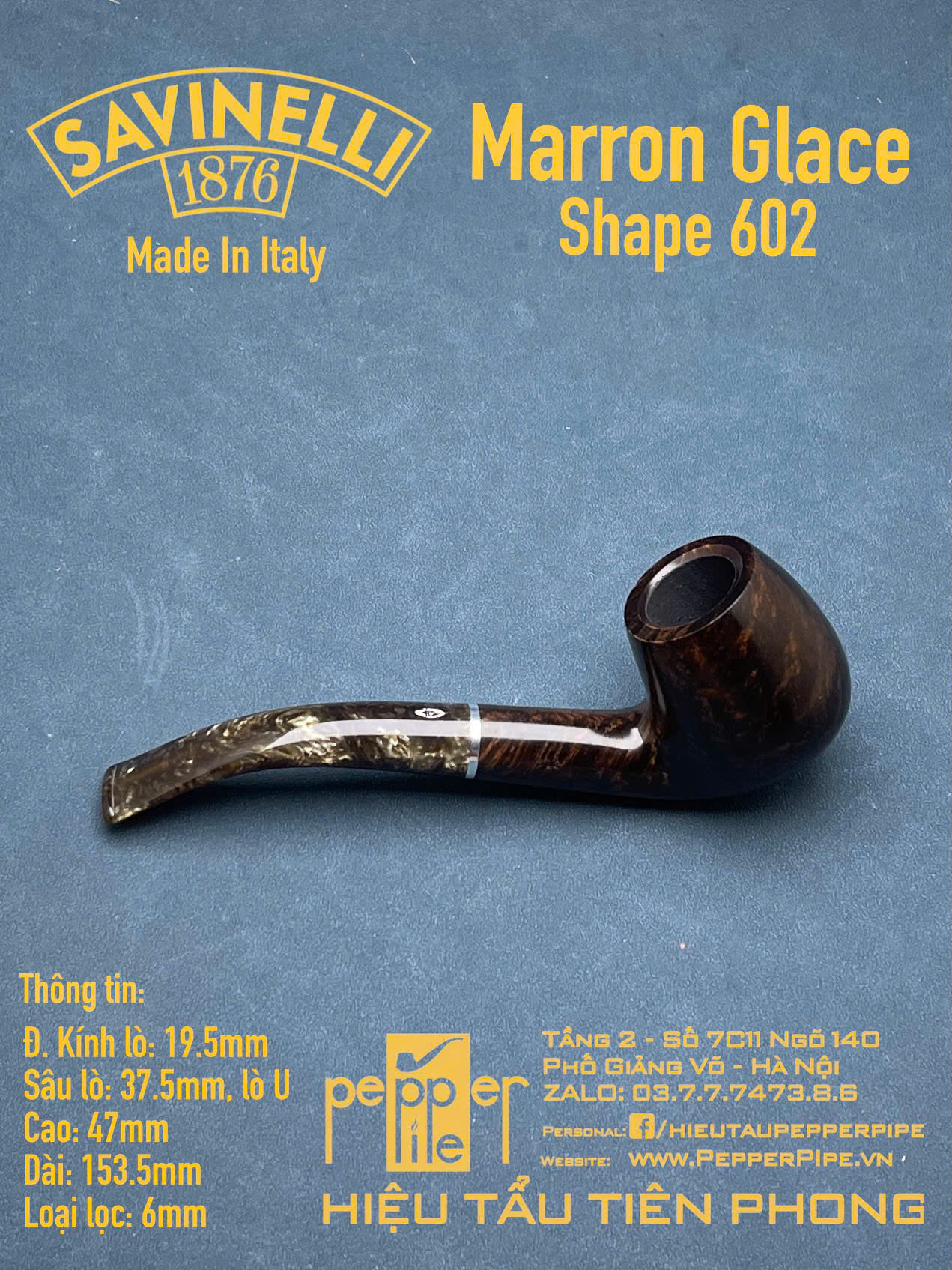 Savinelli Marron Glace Shape 602