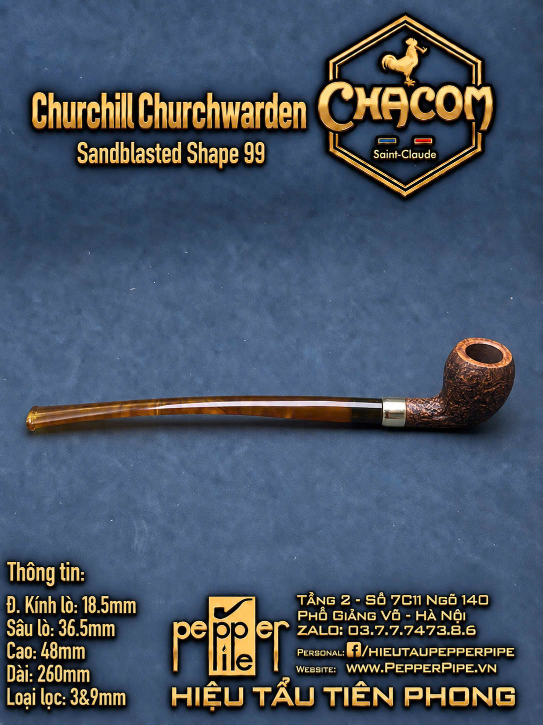 Chacom Churchill Churchwarden Shape 99