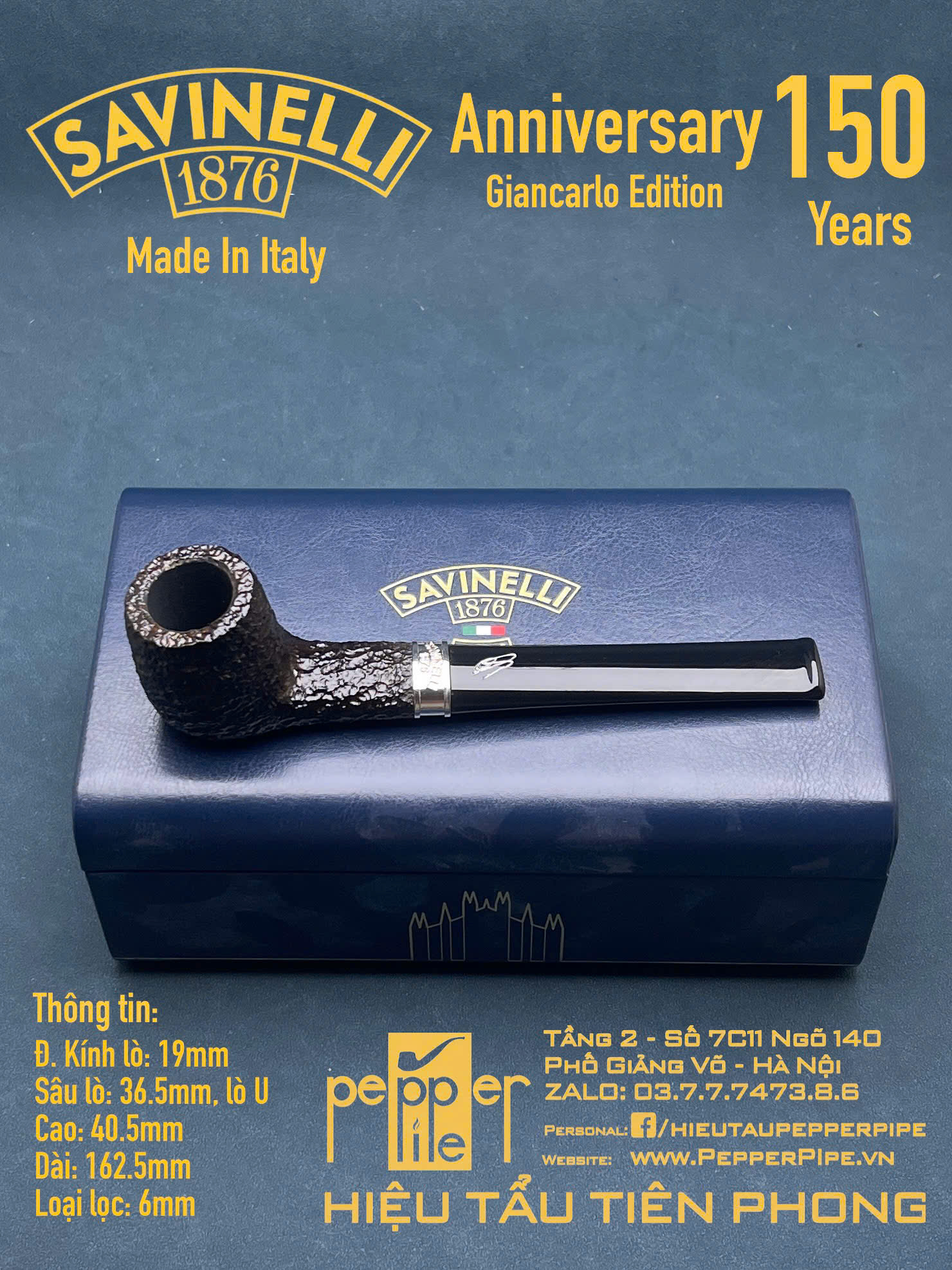 Savinelli Anniversary 150 Years Giancarlo Edition