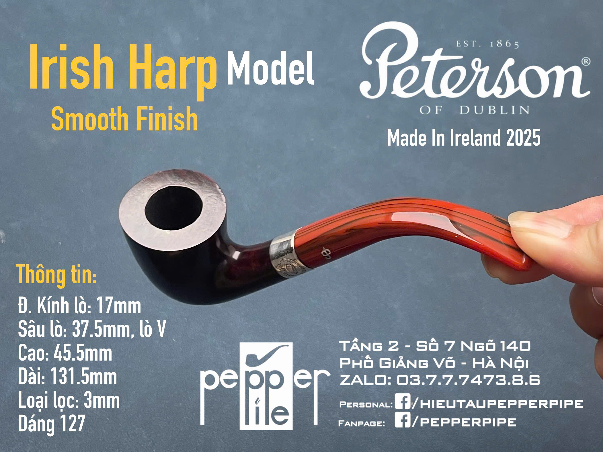 Peterson Irish Harp Smooth Shape 127