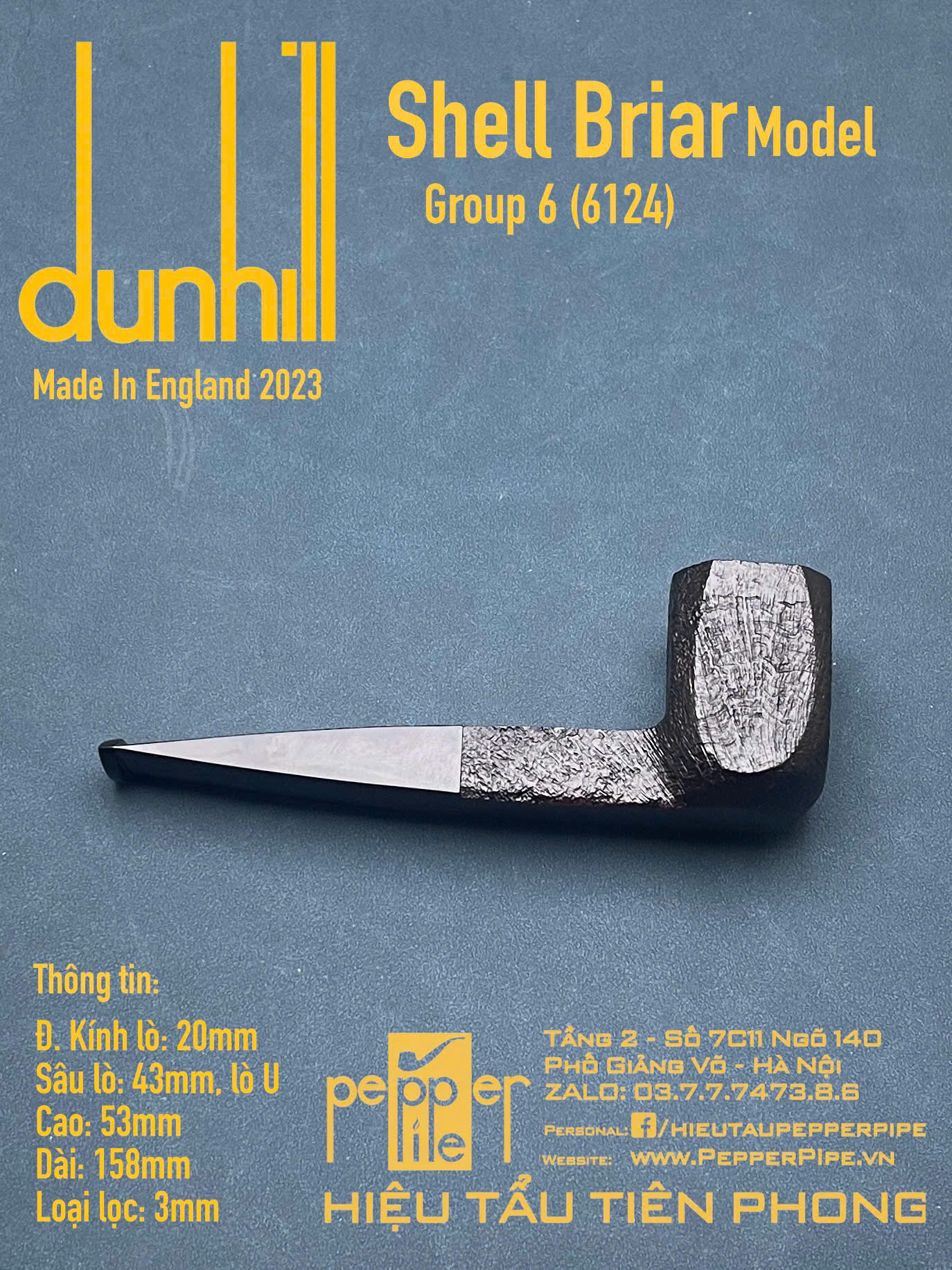 Dunhill Shell Briar Group 6 (6124)