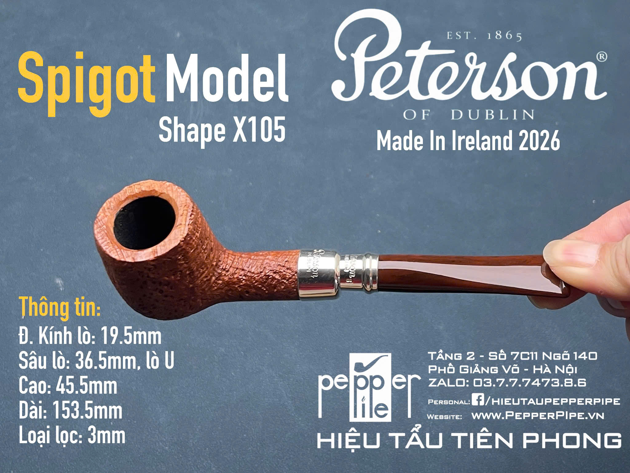 Peterson Spigot Shape X105