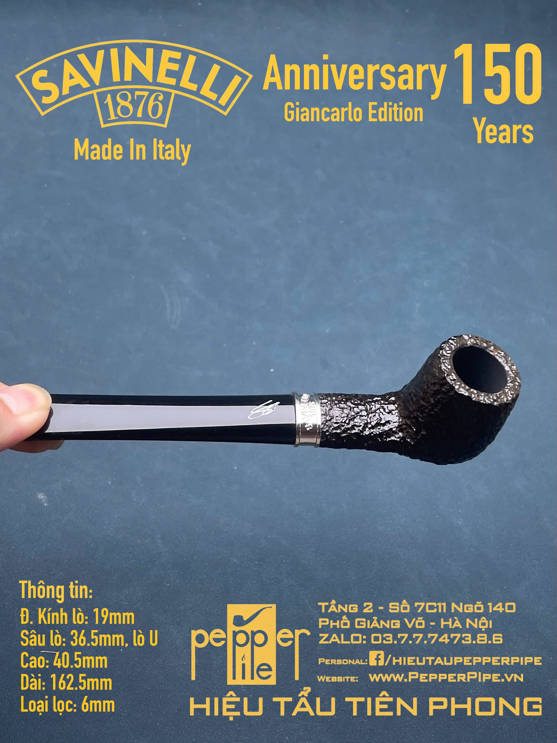 Savinelli Anniversary 150 Years Giancarlo Edition
