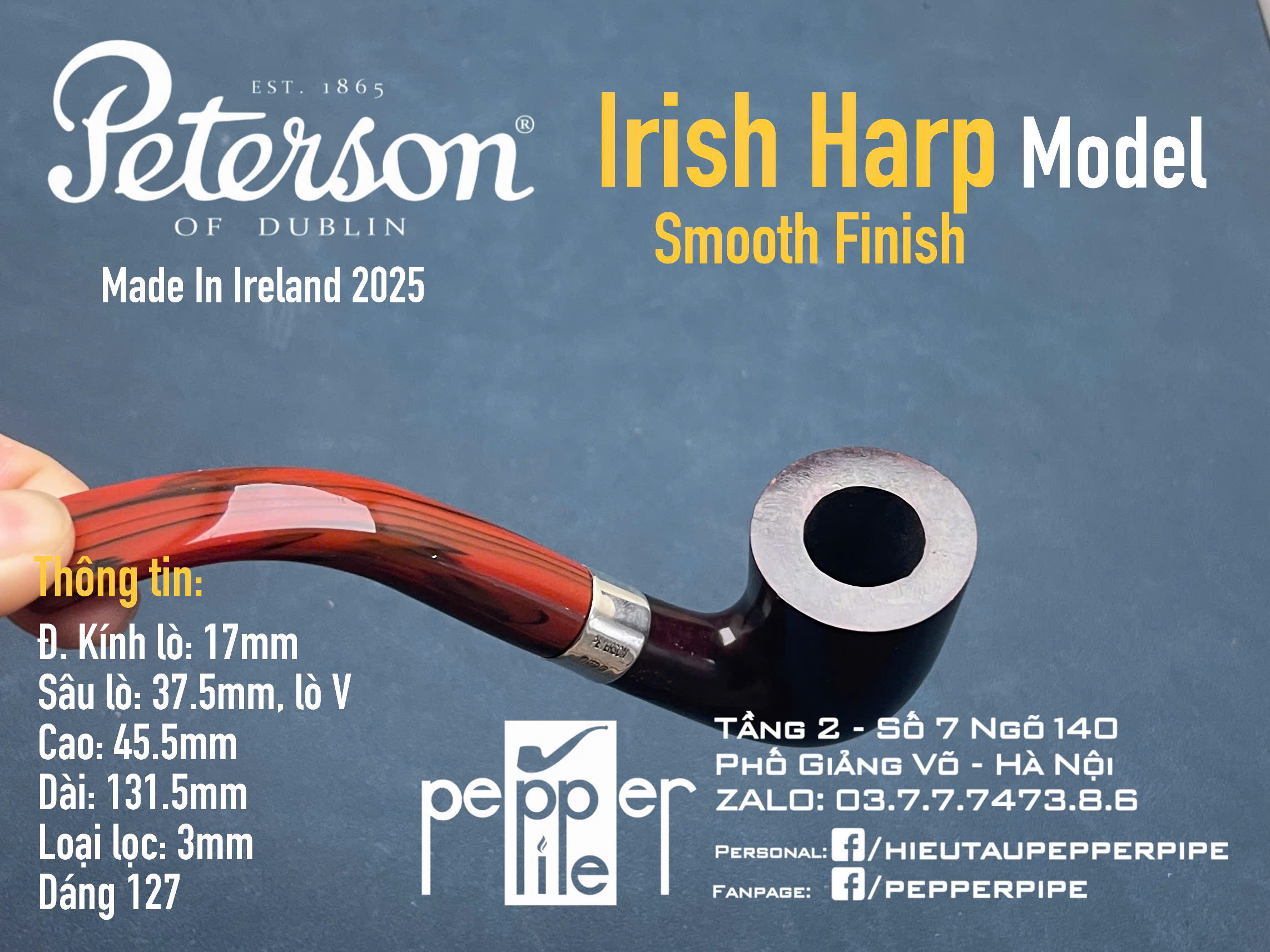 Peterson Irish Harp Smooth Shape 127