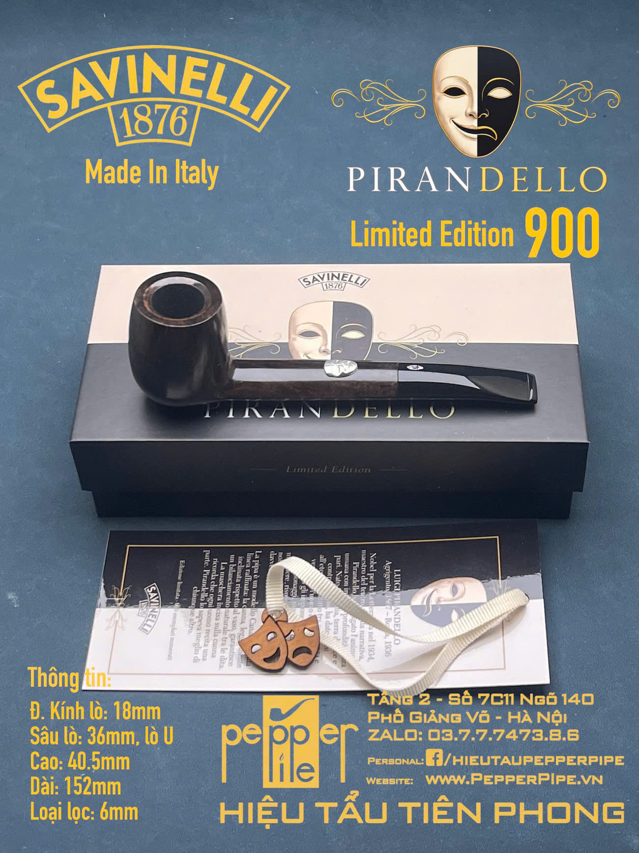 Savinelli Pirandello Limited Edition 900 pieces