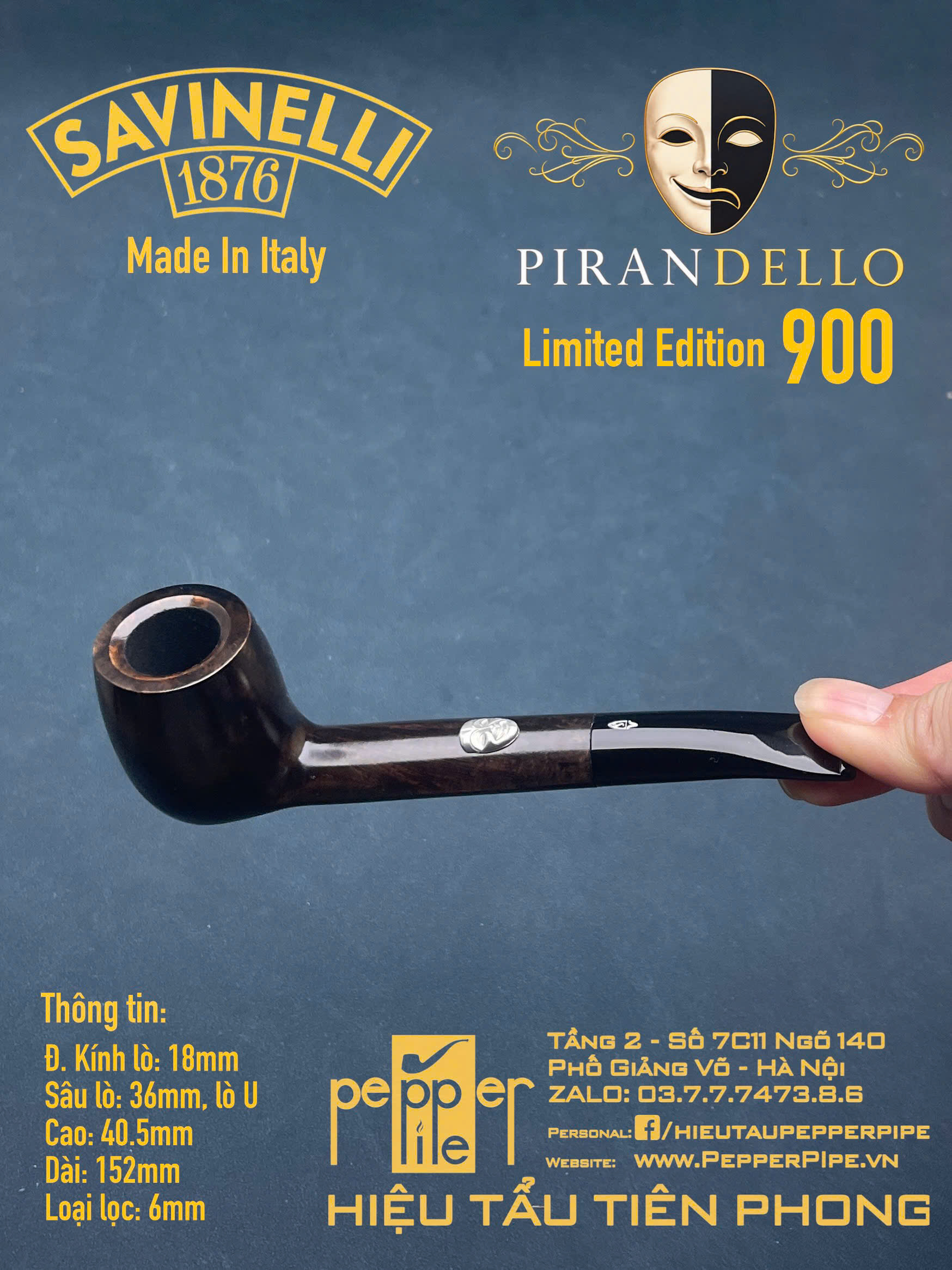 Savinelli Pirandello Limited Edition 900 pieces