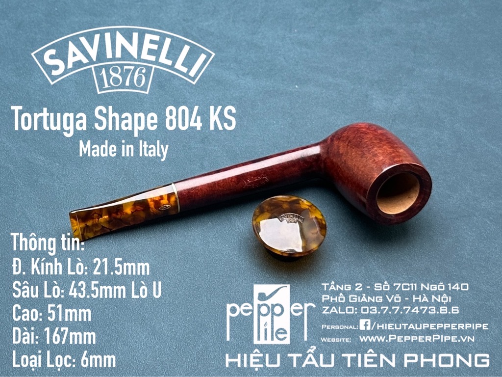 Savinelli Tortuga Smooth Shape 804 KS