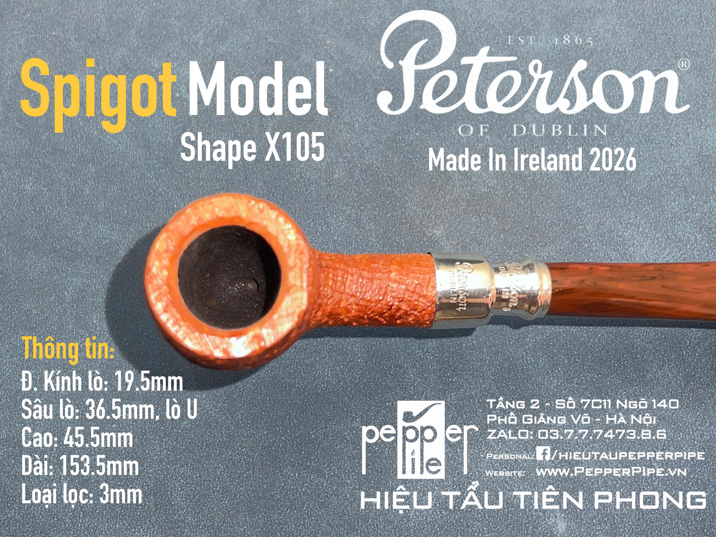 Peterson Spigot Shape X105