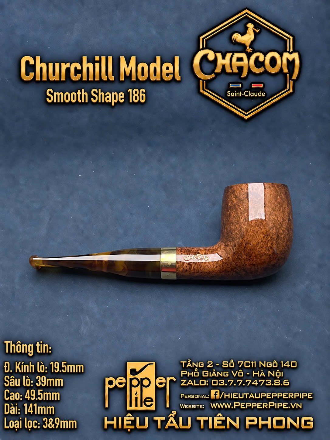 Chacom Churchill Smooth Shape 186
