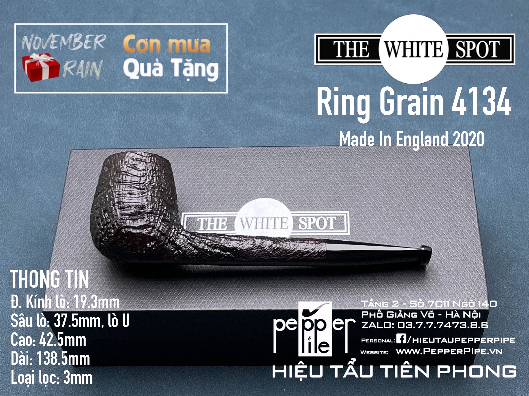 Dunhill Shell Briar Ring Grain 4134