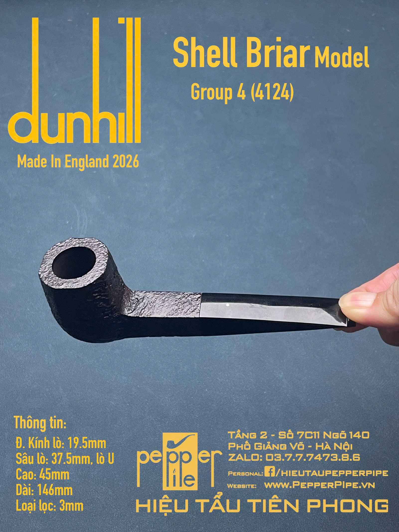Dunhill Shell Briar Group 4 (4124)