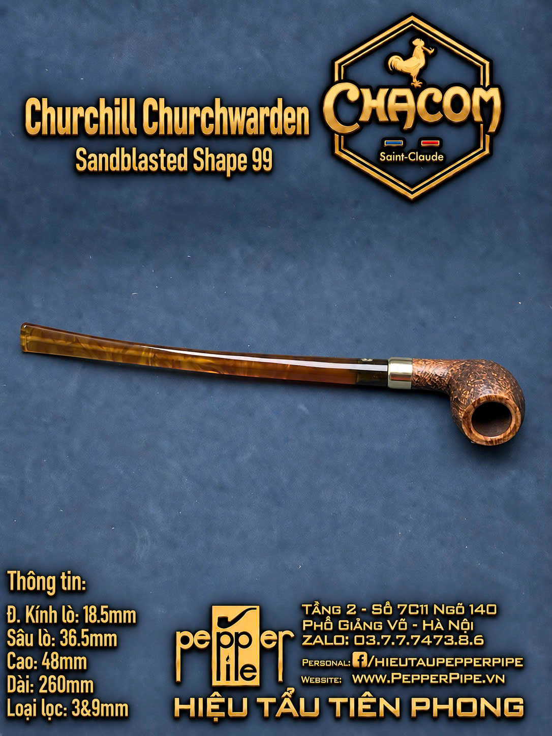 Chacom Churchill Churchwarden Shape 99