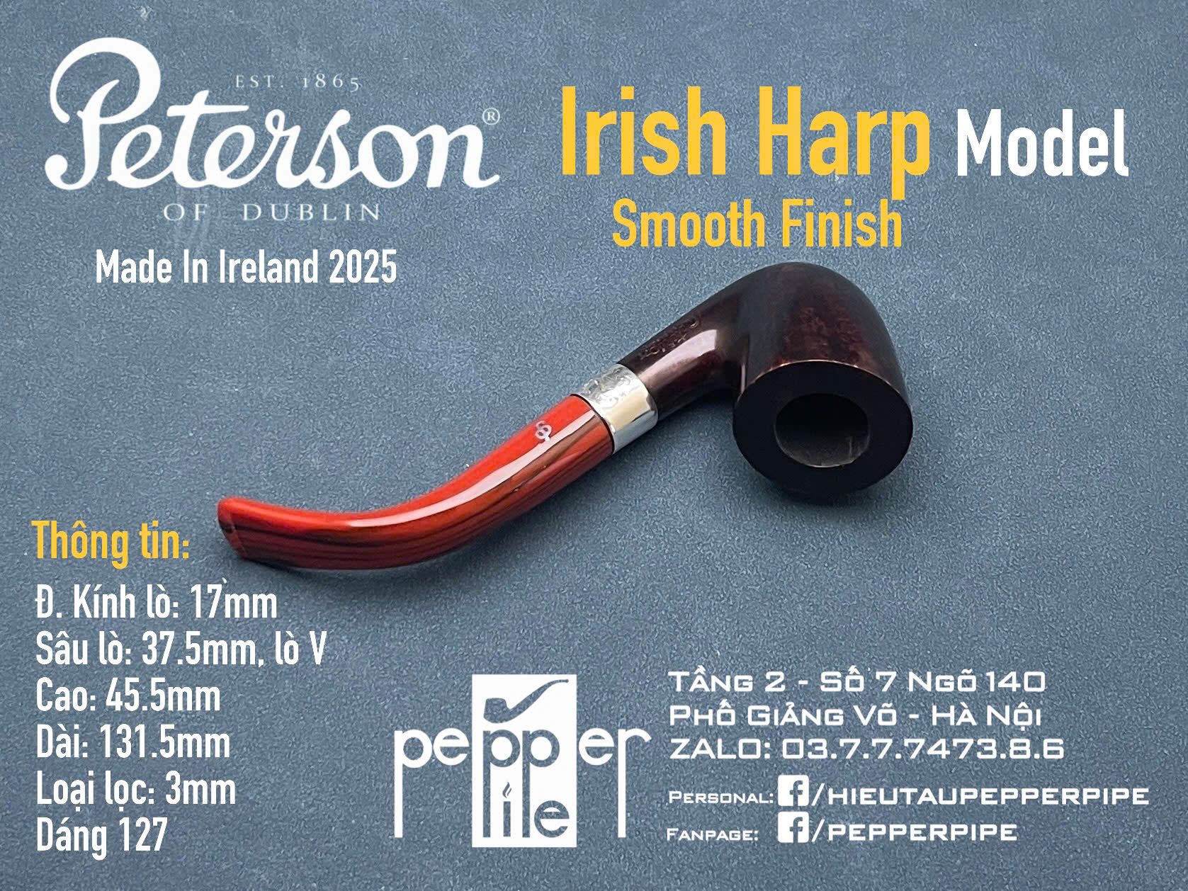 Peterson Irish Harp Smooth Shape 127